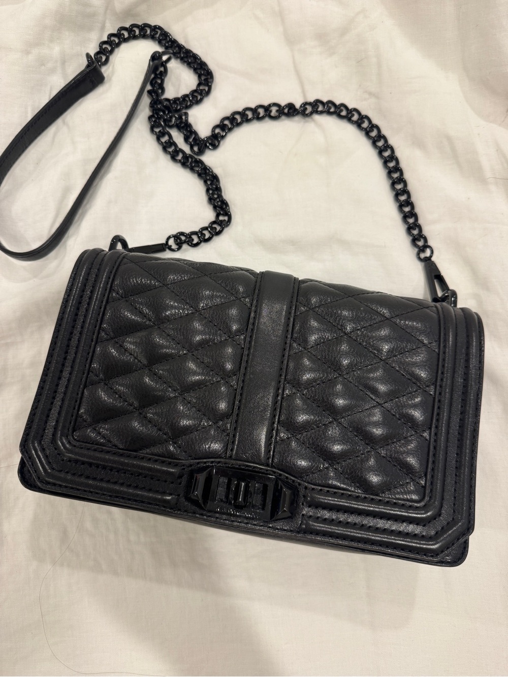 Rebecca Minkoff Black Quilted Shoulder Bag